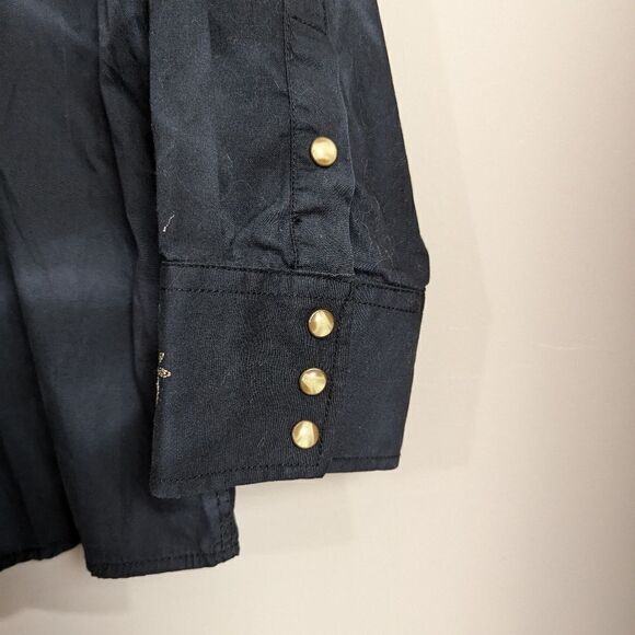 Panhandle slim pearl snap western short tie dye embroidery xl - Picture 5 of 8